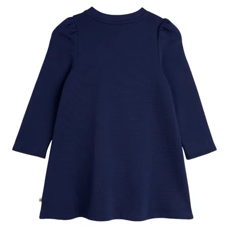 Navy With Red Bow Dress