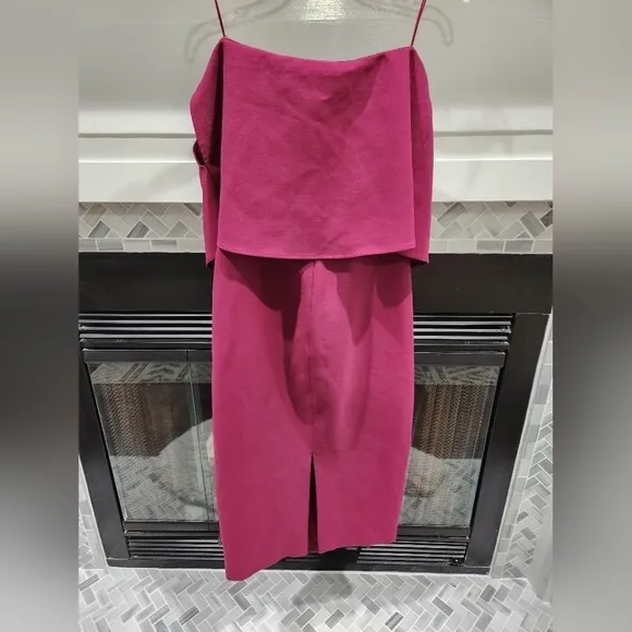 New LIKELY Driggs Strapless Pink Raspberry‎ Cocktail Dress 2