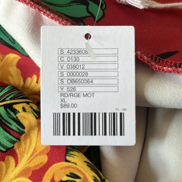 NEW Pomme Chan x Urban Outfitters Printed Donnie Tropical Strapless Mini Dress
