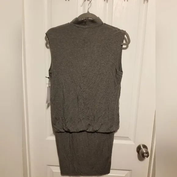 NWT Bailey / 44 Gray Halter Mini Dress Size Small