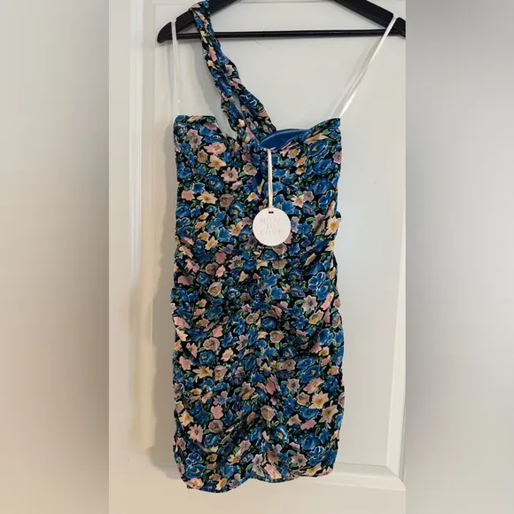 NWT Revolve (More to Come) Floral Blue Mini Dress- Small