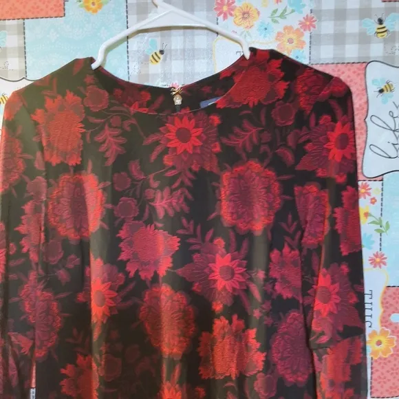 NWT TOMMY HILFIGER CHIFFON-SLEEVE A-LINE DRESS