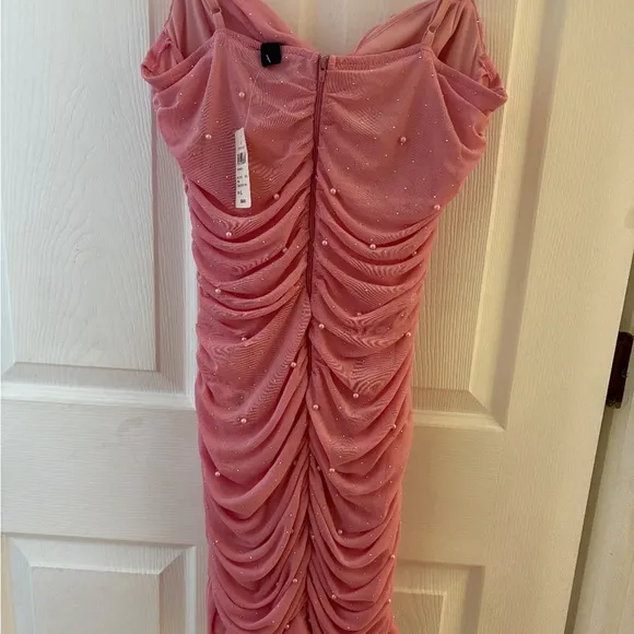 NWT WINDSOR Life Of The Party Rhinestone And Pearl Mini Dress