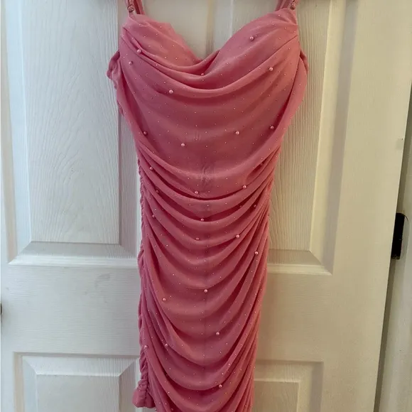 NWT WINDSOR Life Of The Party Rhinestone And Pearl Mini Dress