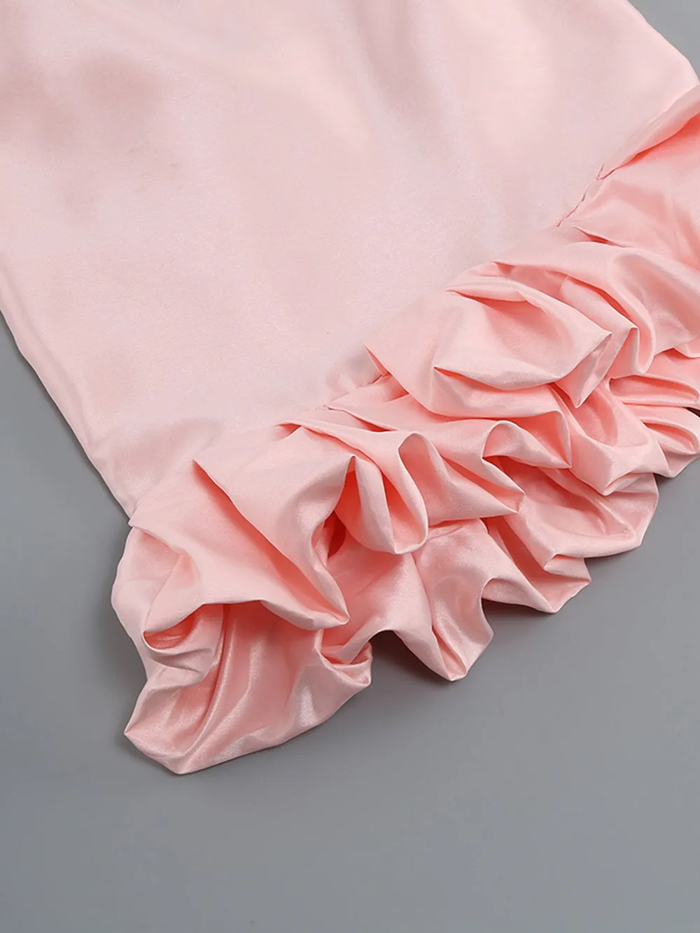 Off Shoulder Long Sleeve Frill Mini Dress KLYF866