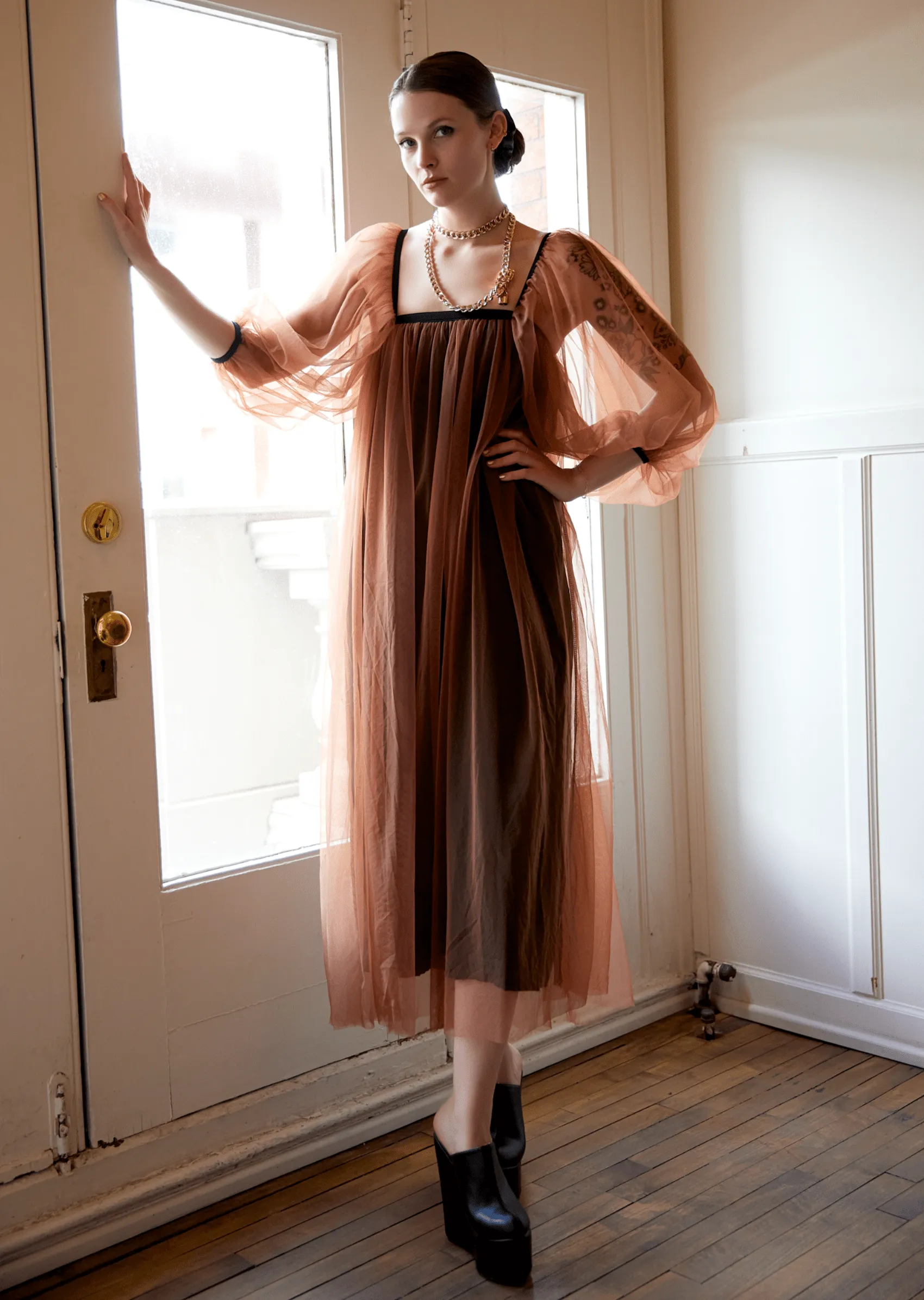 Off Shoulder Tulle Dress