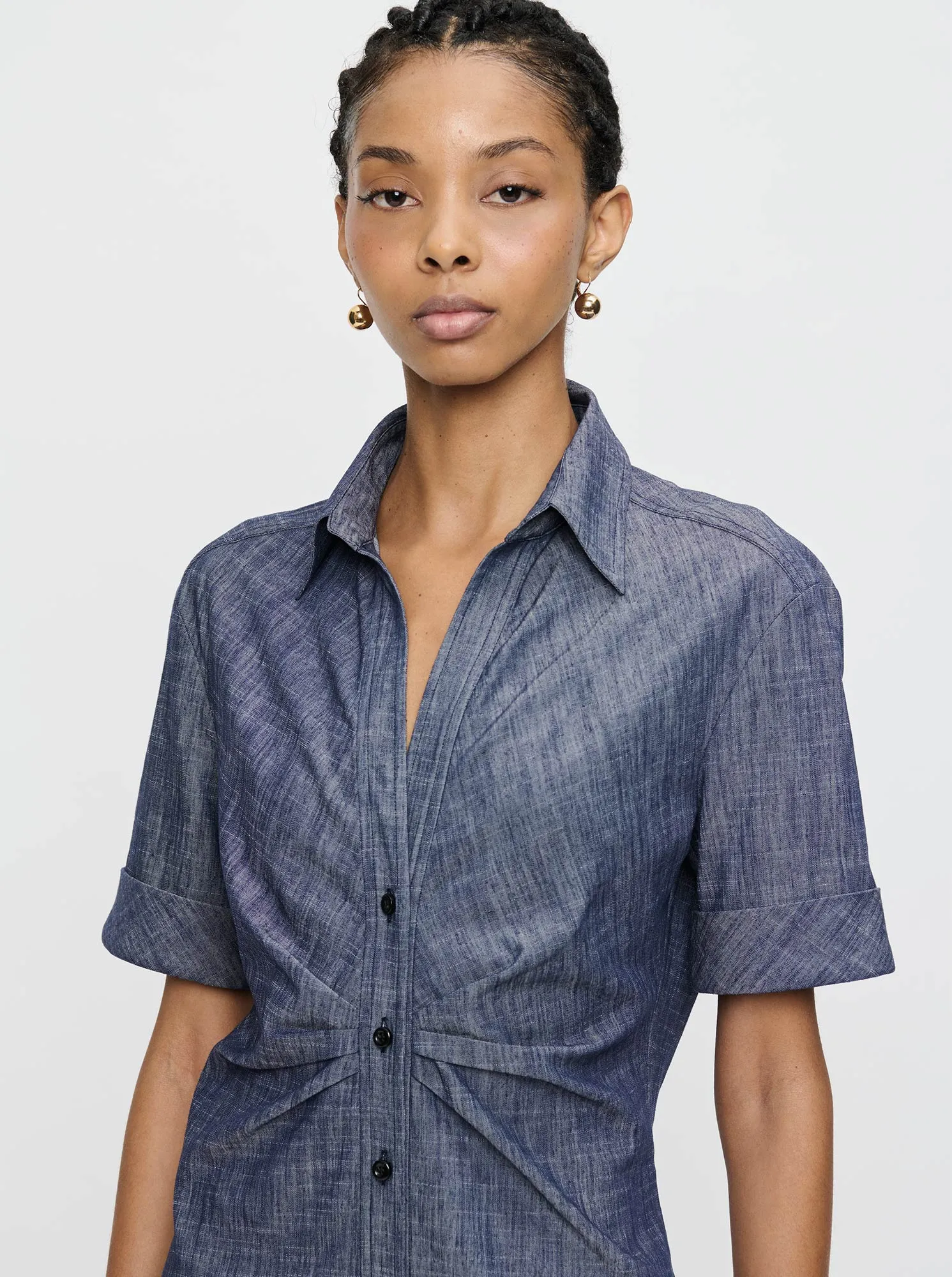 ONDINE shirtdress Navy denim