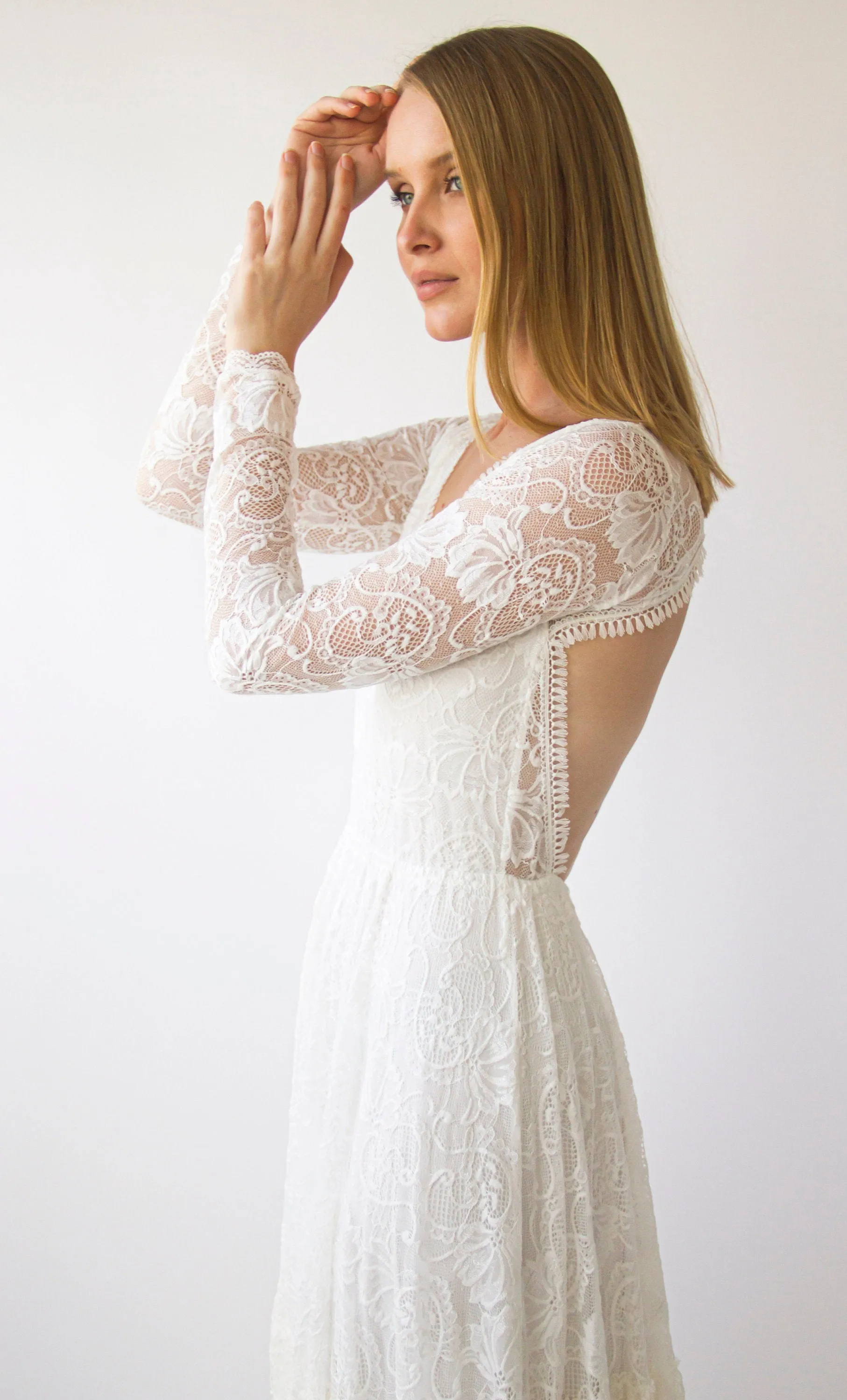 Open Back Dress #1404