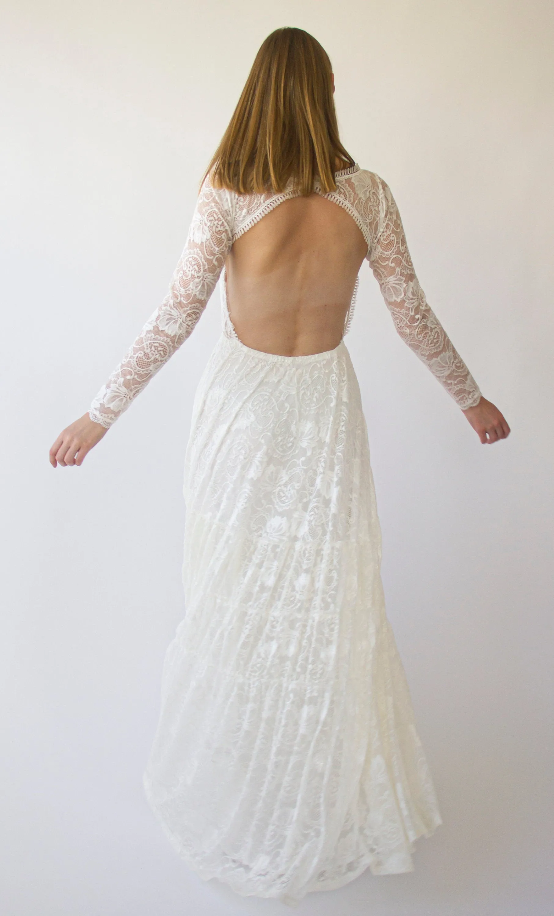 Open Back Dress #1404