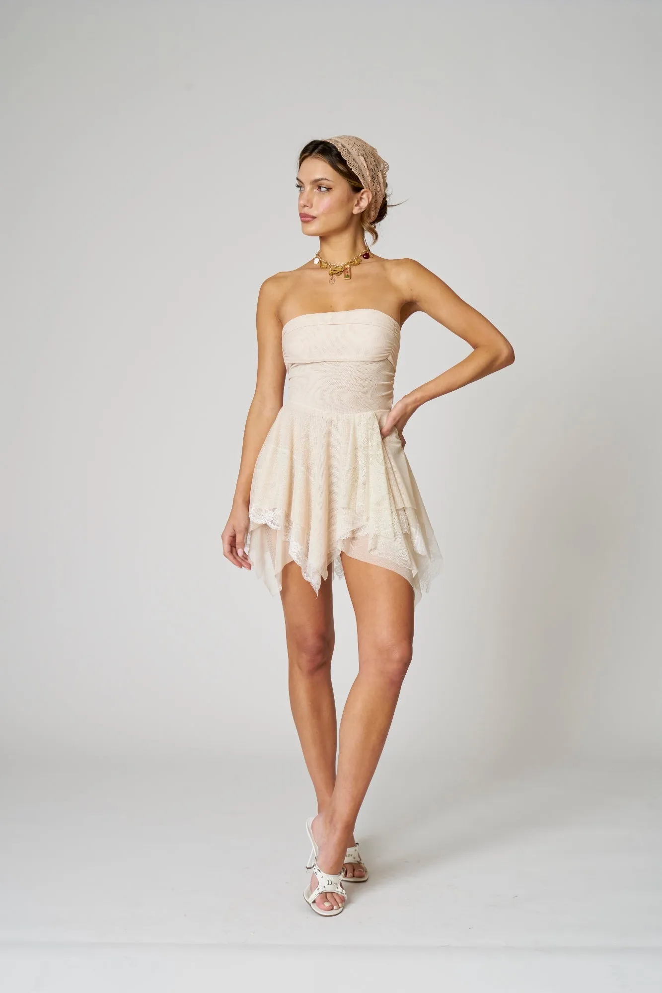 PENELOPE DRESS - NUDE