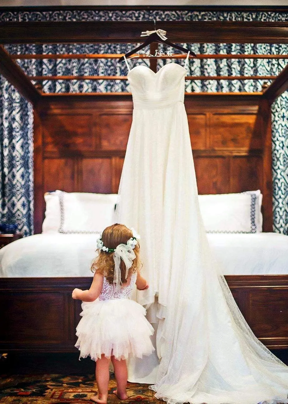 Peony Lace Flower Girl Dress in Ivory (tiered)