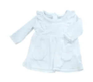 Petit Lem white velvet dress - 3m