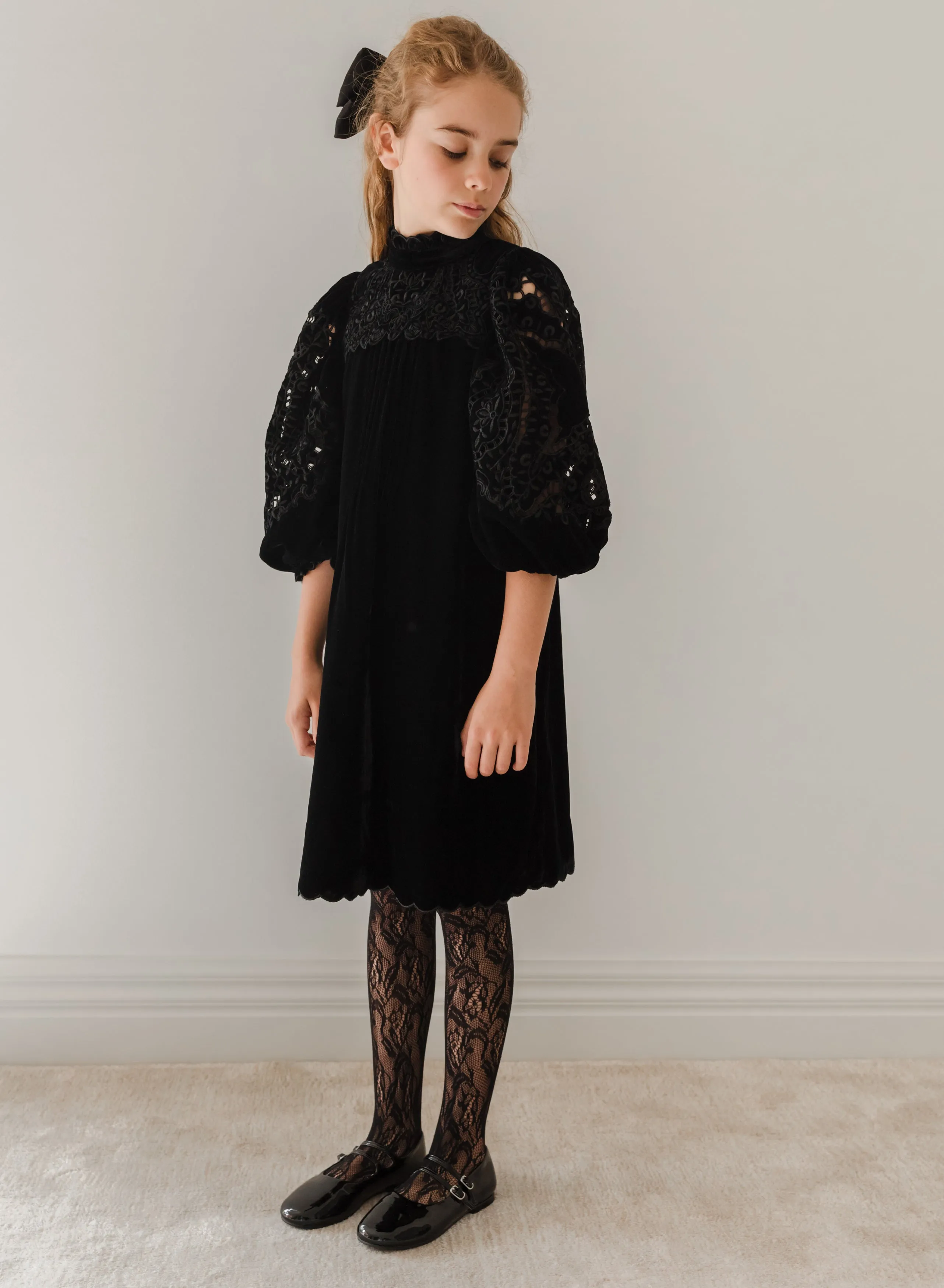 Petite Amalie Velvet Cut Out Dress