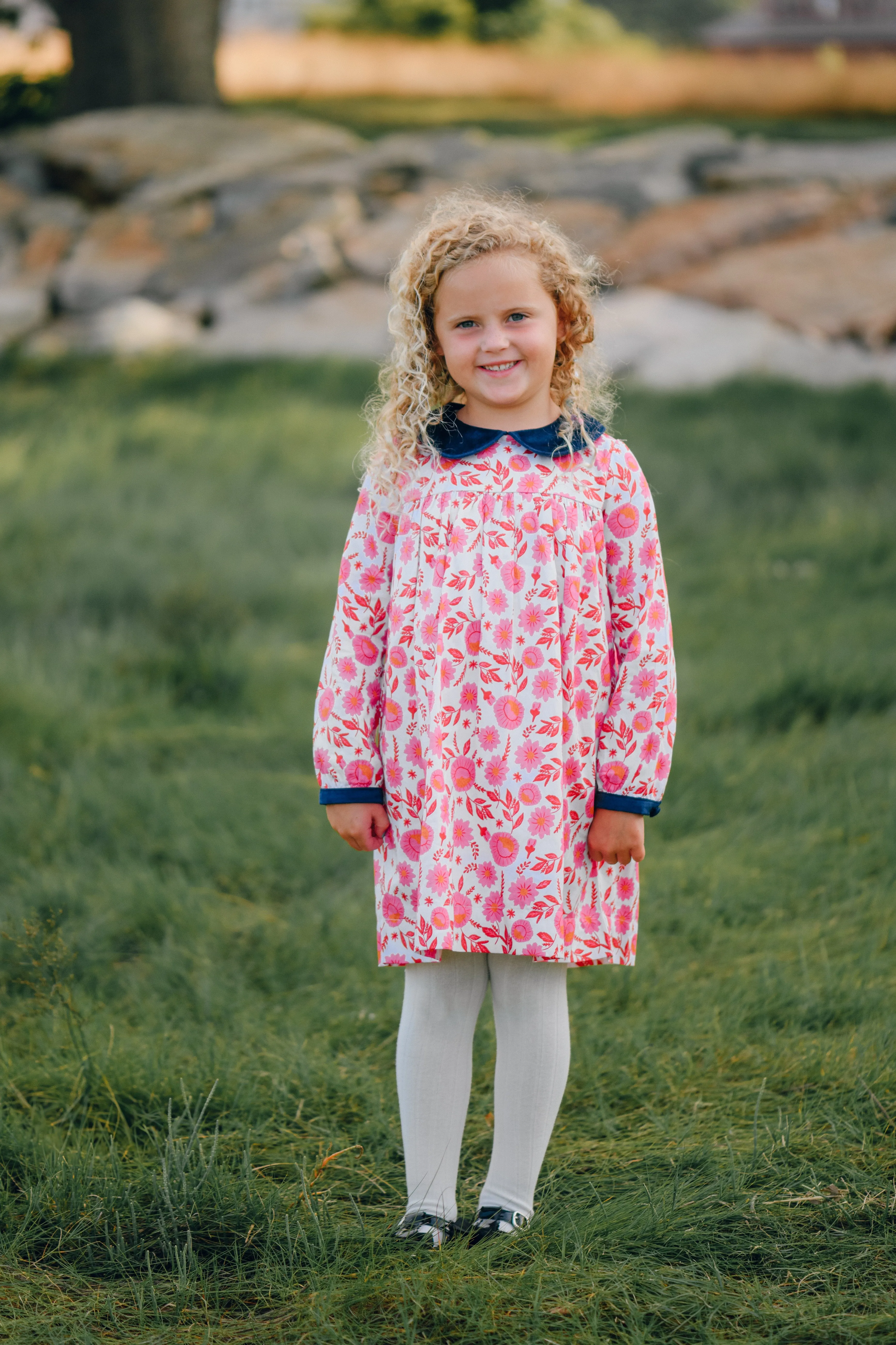 Pink Floral Georgia Dress