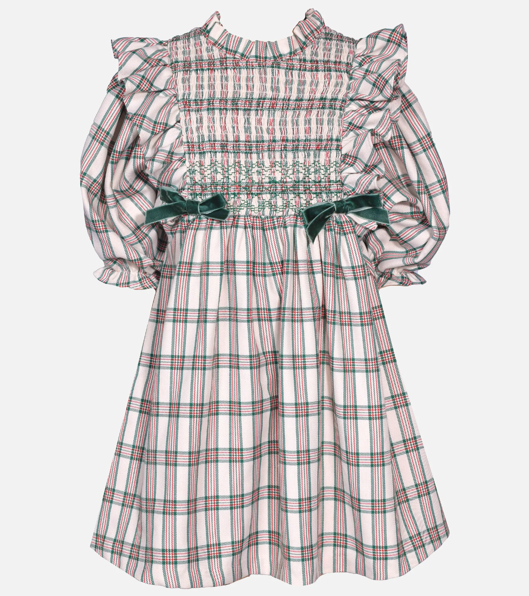 Piper Smocked Plaid Dress