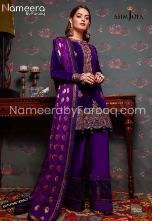 Purple Pakistani Wedding Dress In Formals #PN105