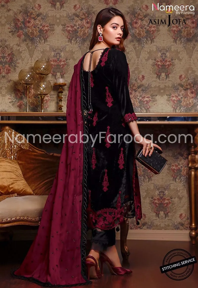Purple Pakistani Wedding Party Dress #PN107