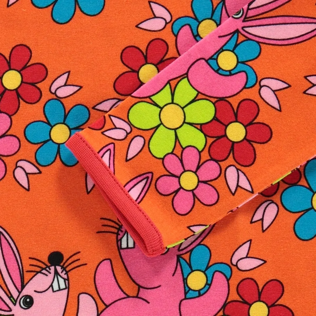 Rabbits And Flowers A-Line Dress