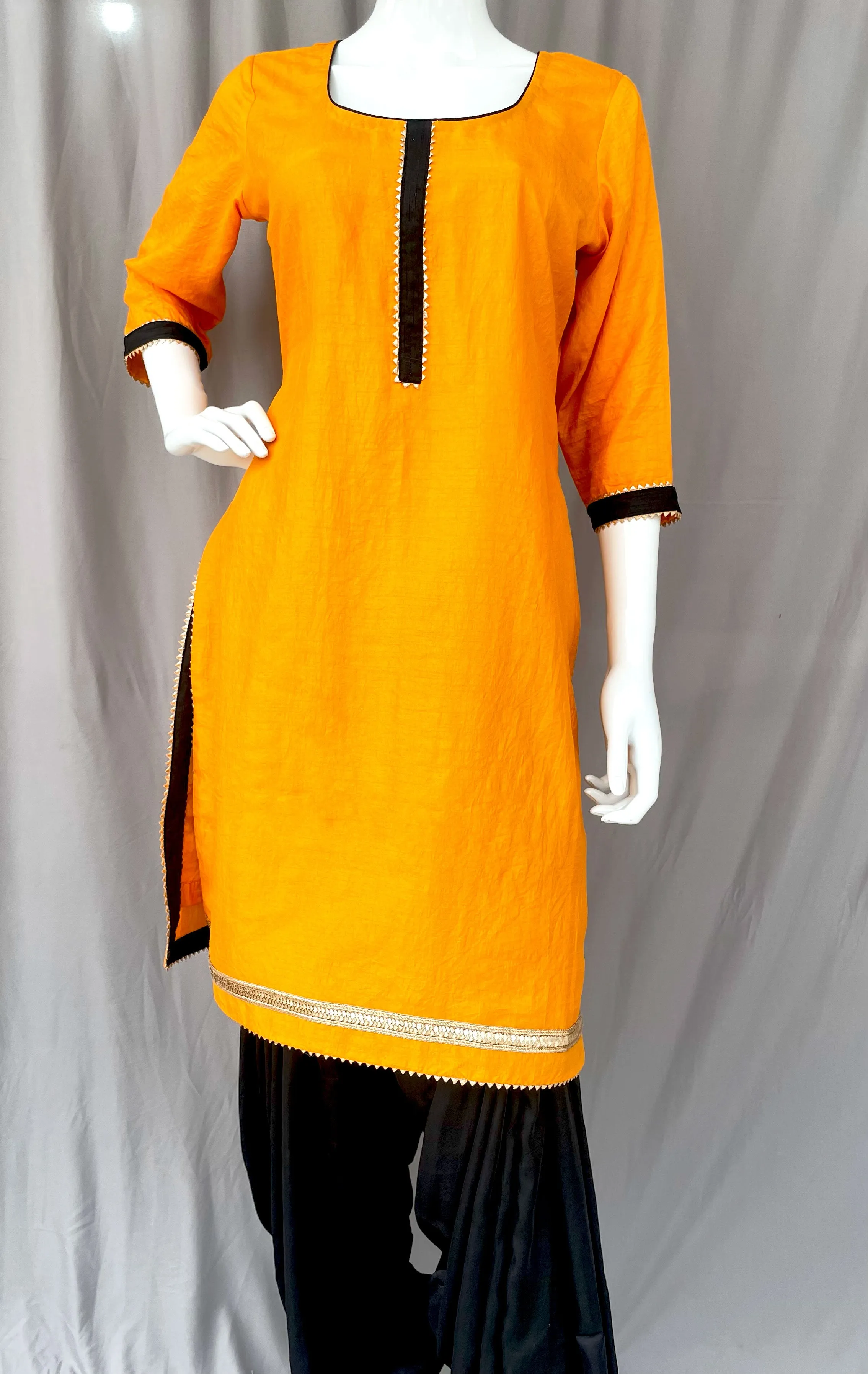Red Phulkari Jacket with Patiala Salwar and Kurta, Bhangra dress for women, Gidda dress for women