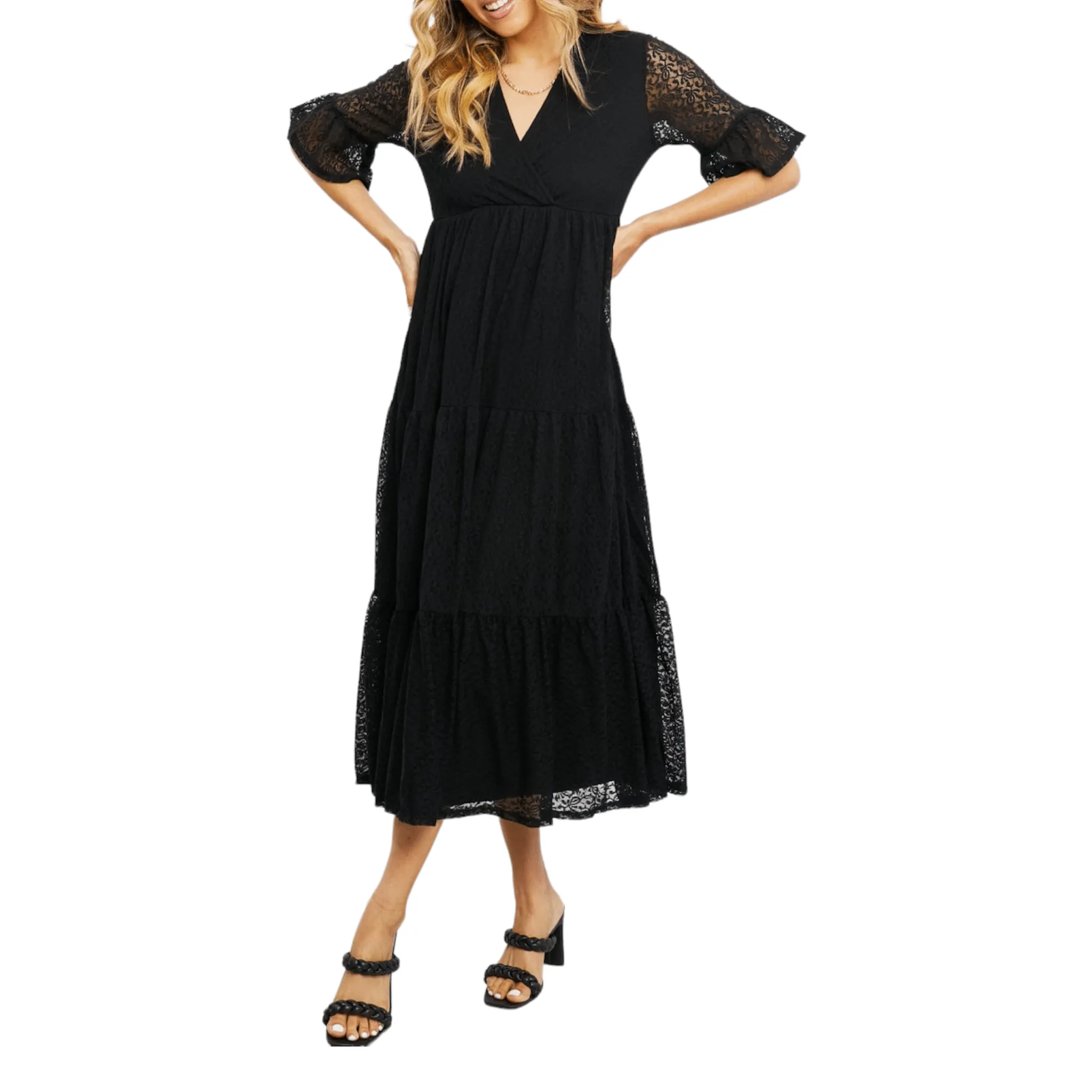Rendezvous in Lace Tiered Dress