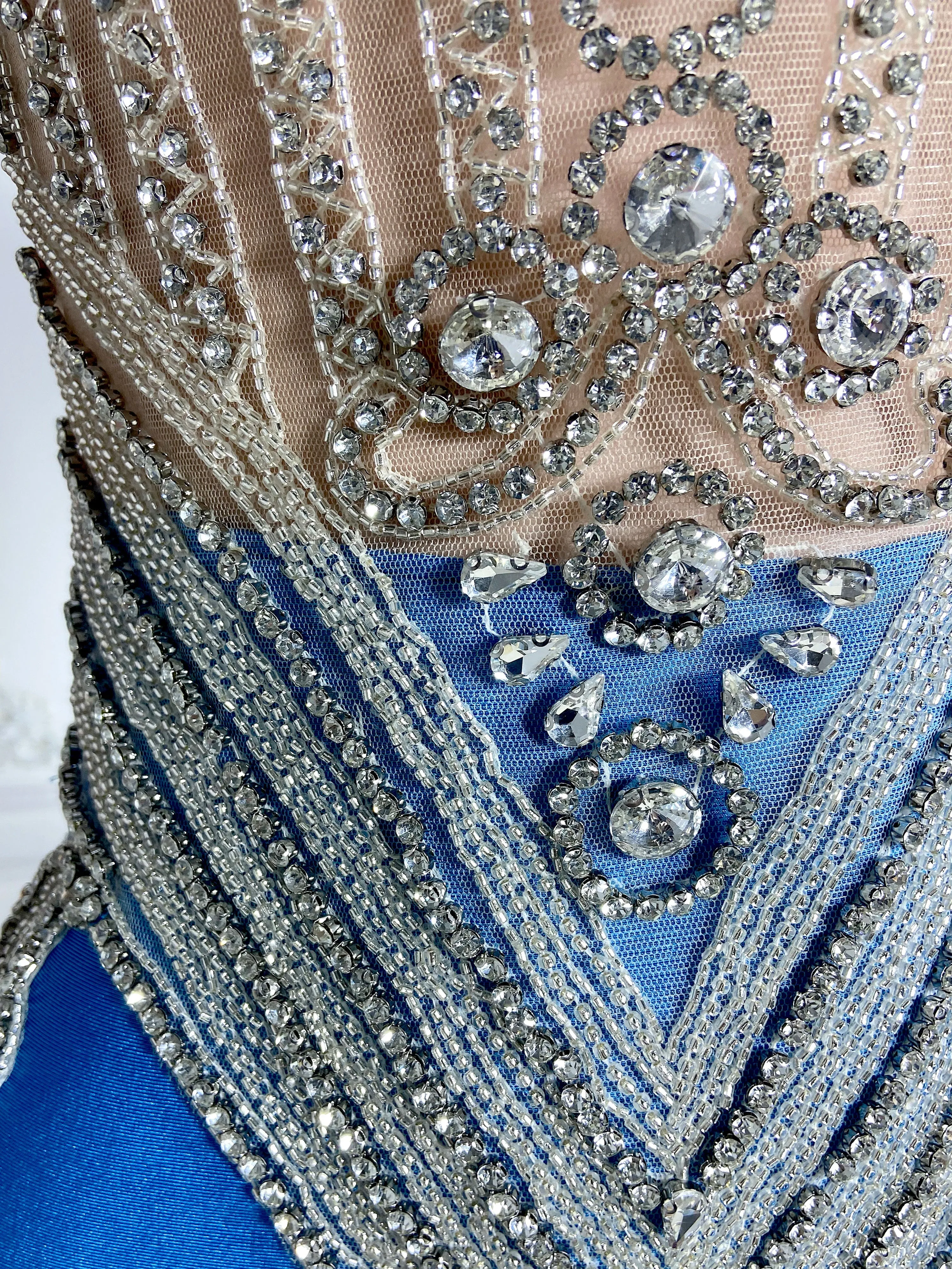 Royal Blue Elegance Mini Dress