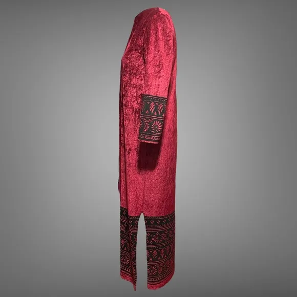 Ruth Norman New York Vintage Burgundy Velvet Dress!