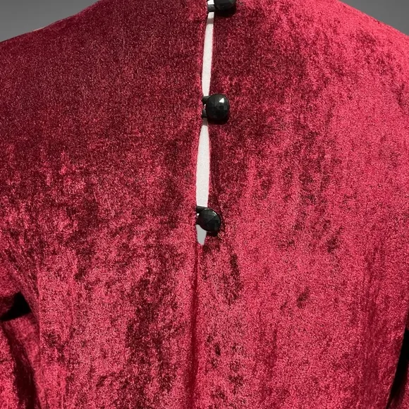 Ruth Norman New York Vintage Burgundy Velvet Dress!