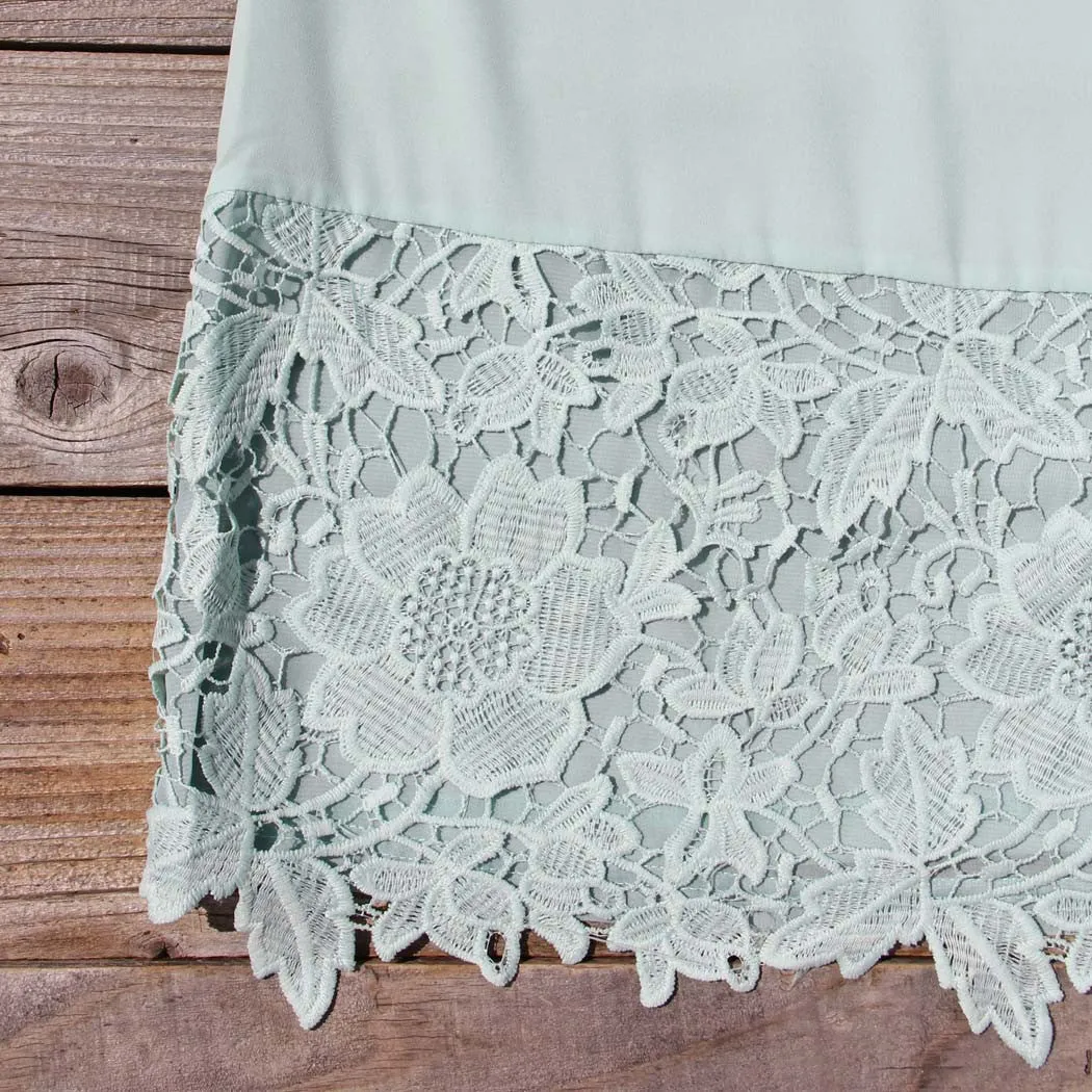 Sea Foam Lace Dress