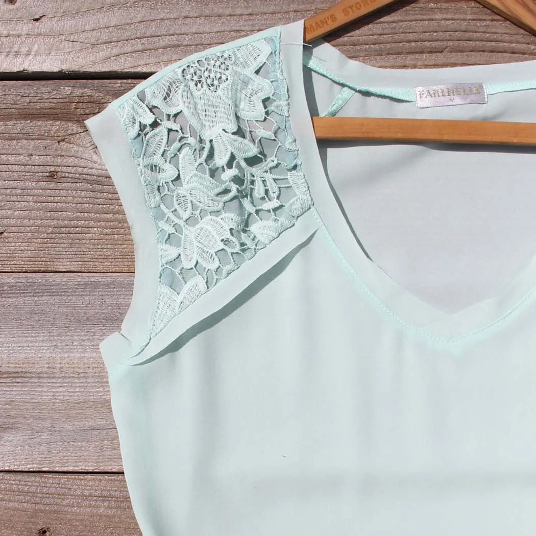 Sea Foam Lace Dress
