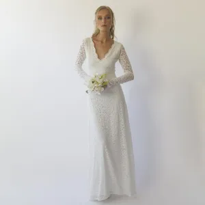 Sheath wedding dress #1310