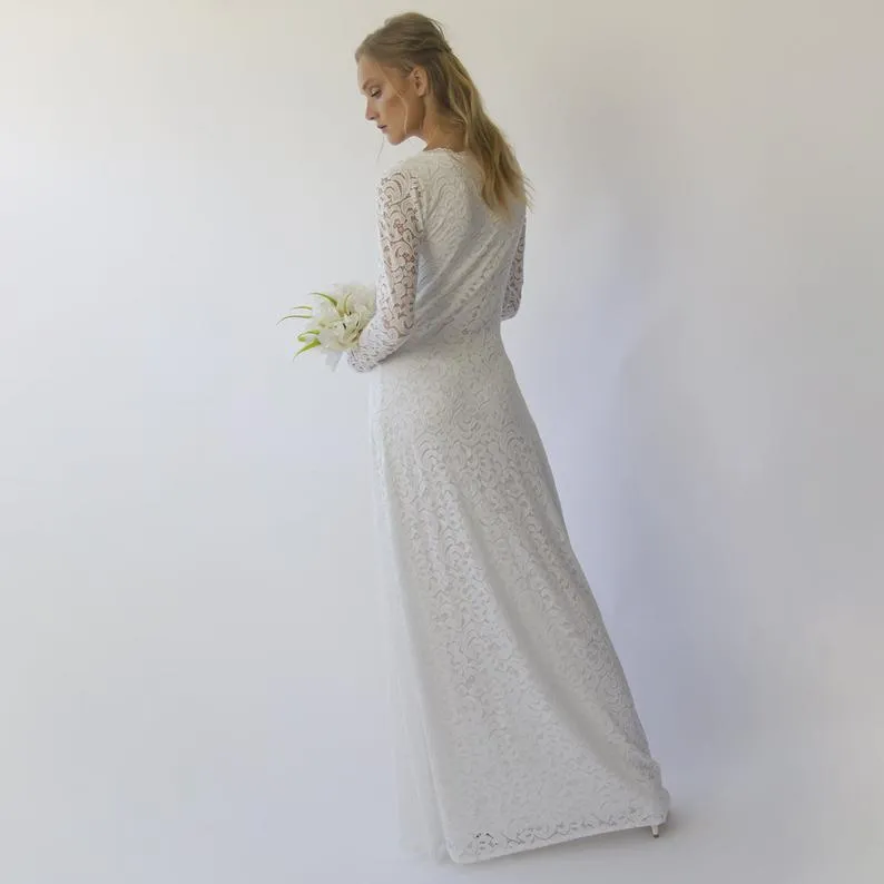 Sheath wedding dress #1310