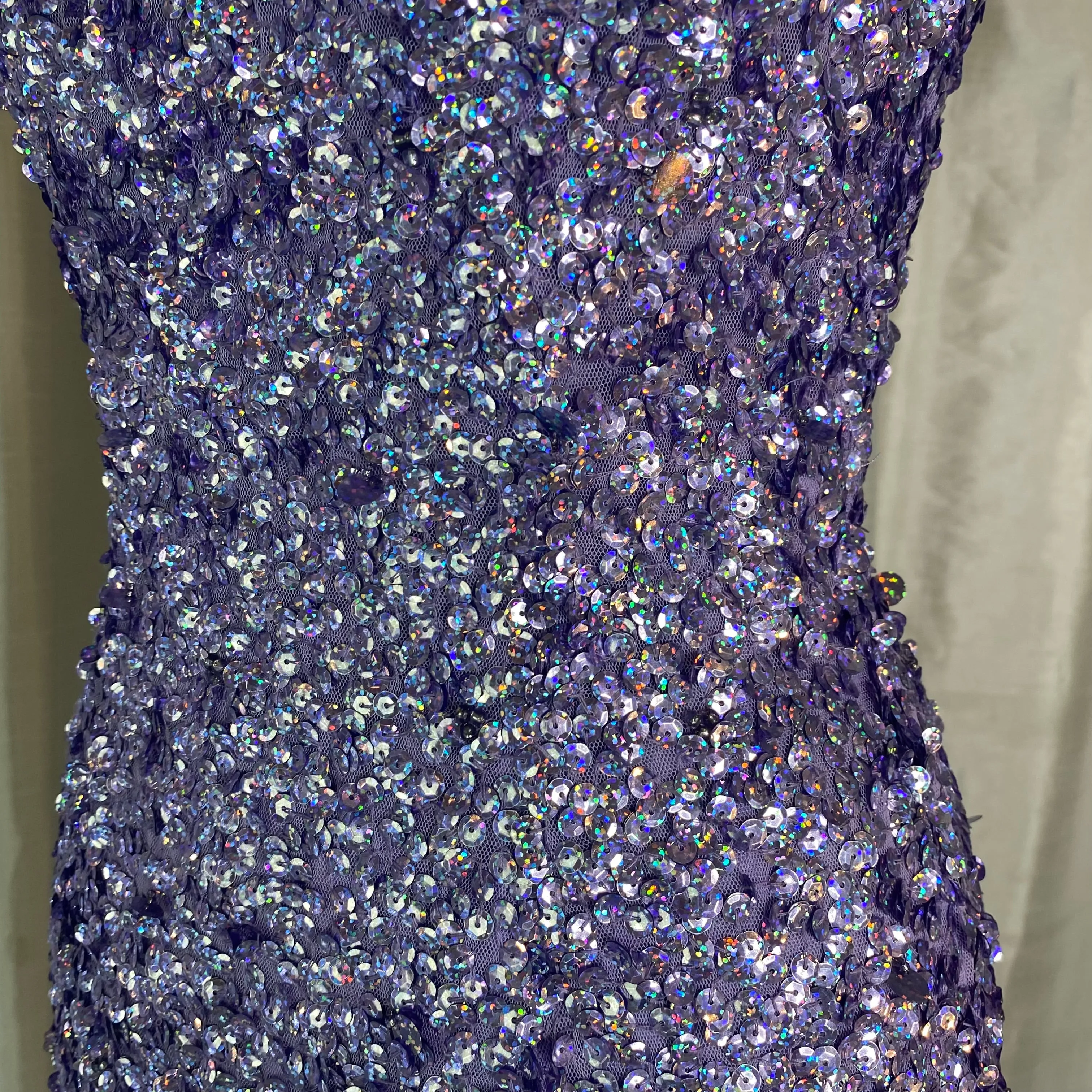 SHERRI HILL Style 54457 Short Gown Lilac Size 0