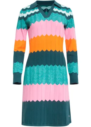 Smashed Lemon Autumn Sorbet Knit Dress Multi