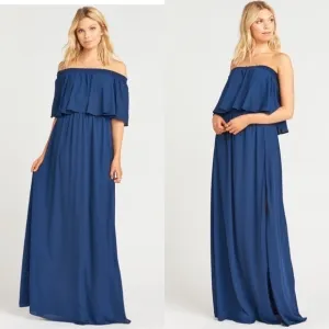 SMYM Hacienda Maxi Dress$148 Rich Navy Crisp