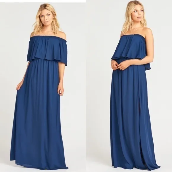 SMYM Hacienda Maxi Dress$148 Rich Navy Crisp