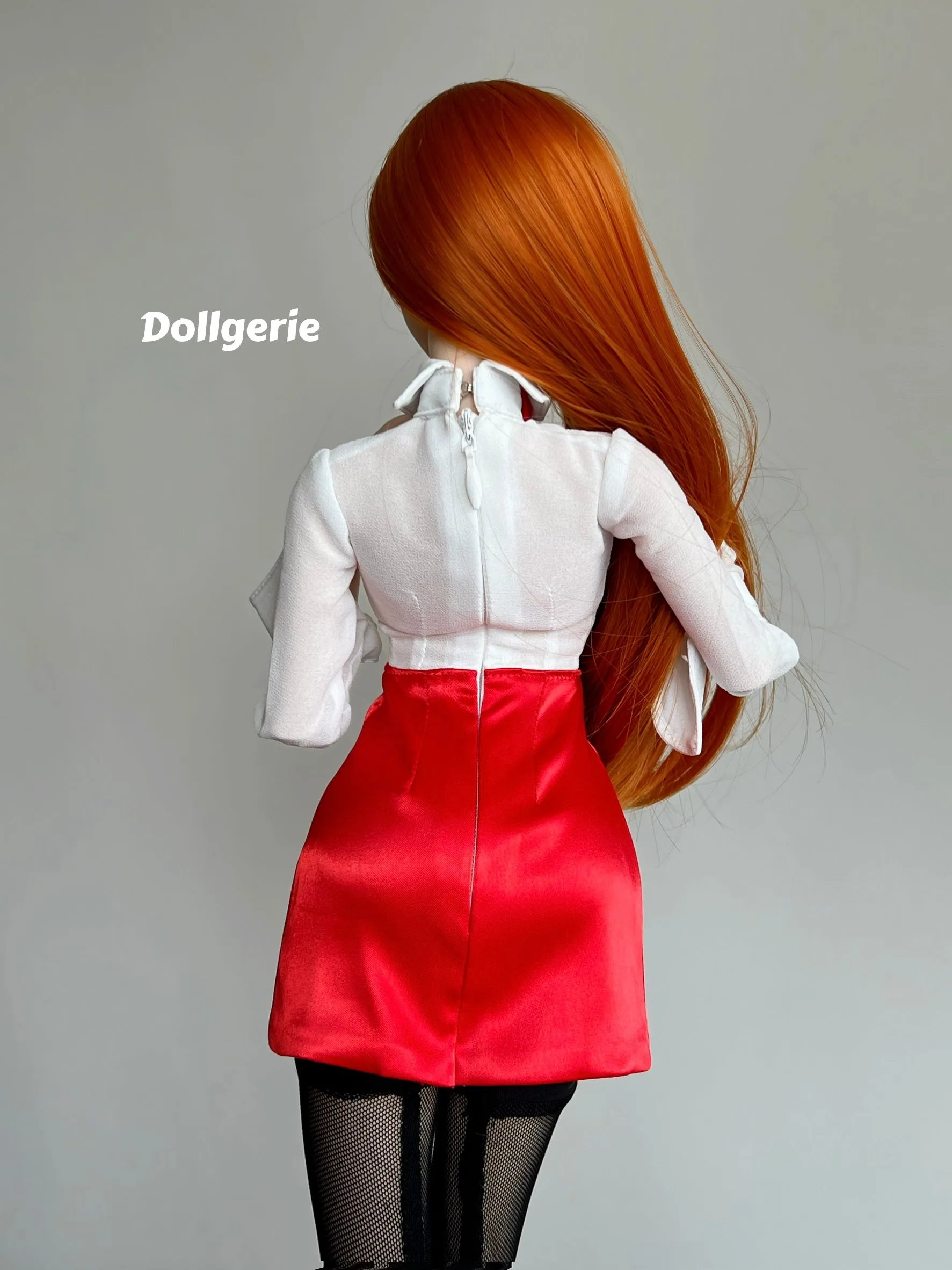 [Special BIG Discount] 2022 Red Satin Bartender Set for SmartDoll/ DD