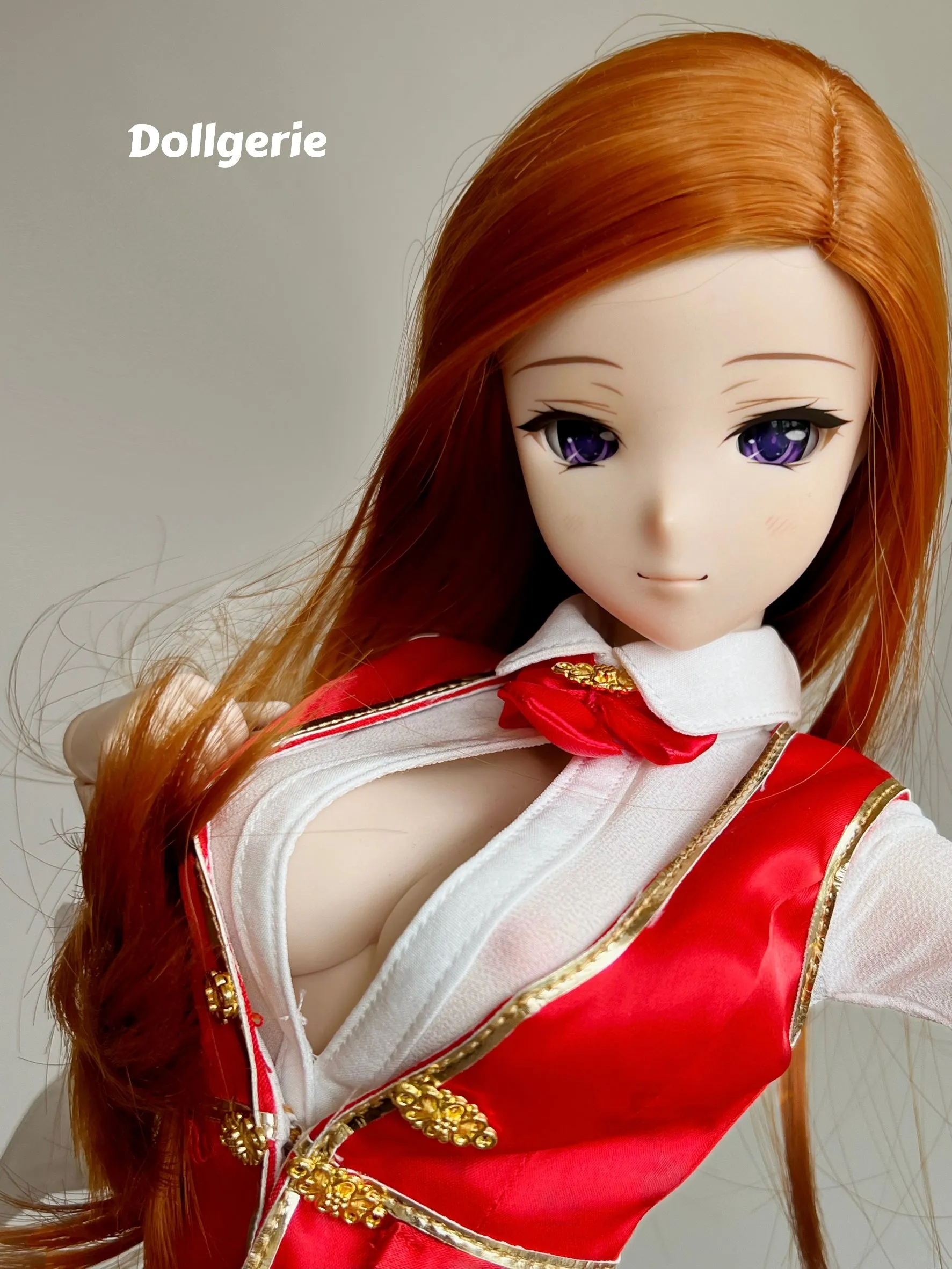 [Special BIG Discount] 2022 Red Satin Bartender Set for SmartDoll/ DD