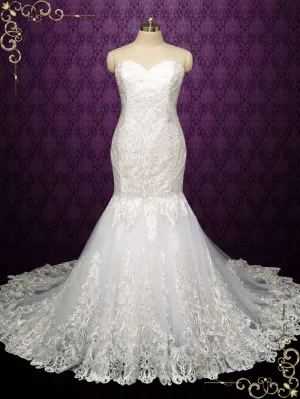 Strapless Lace Wedding Dress NATALYA