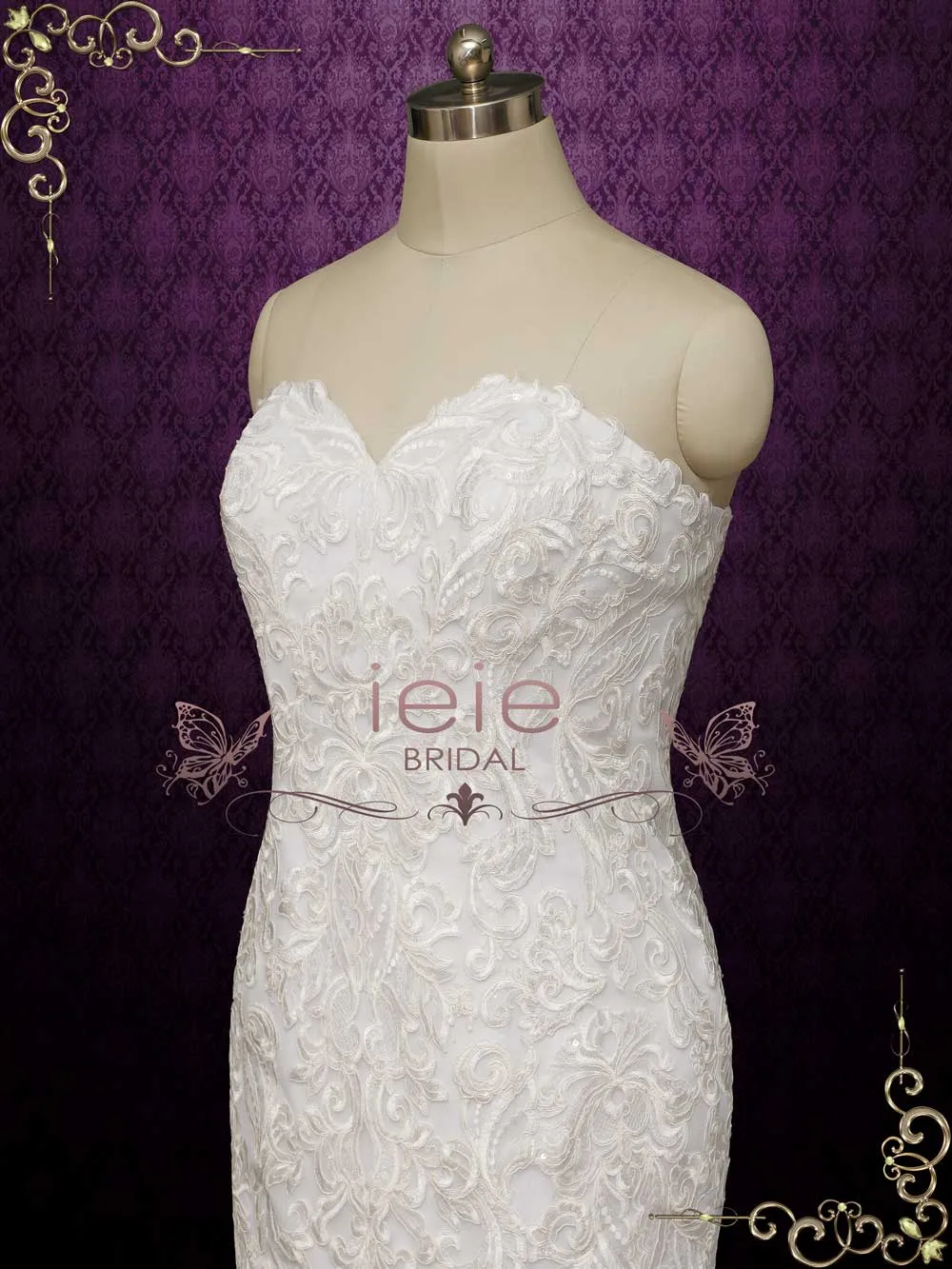Strapless Lace Wedding Dress NATALYA