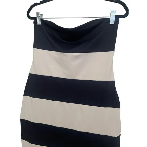 Susana Monaco Striped Strapless Jersey Tube Dress Size XXL NWOT
