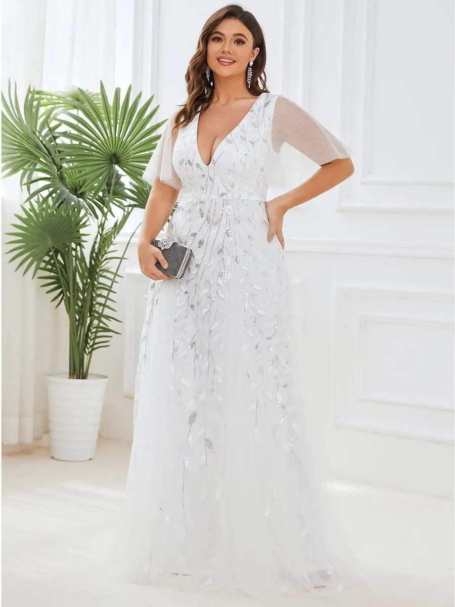 Sylvia tulle dress with sequins in white Express NZ wide