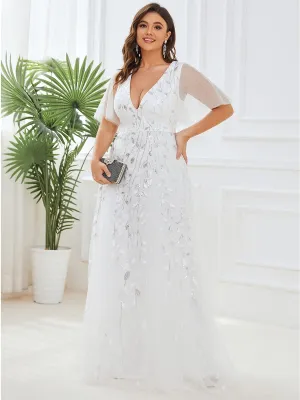Sylvia tulle dress with sequins in white Express NZ wide