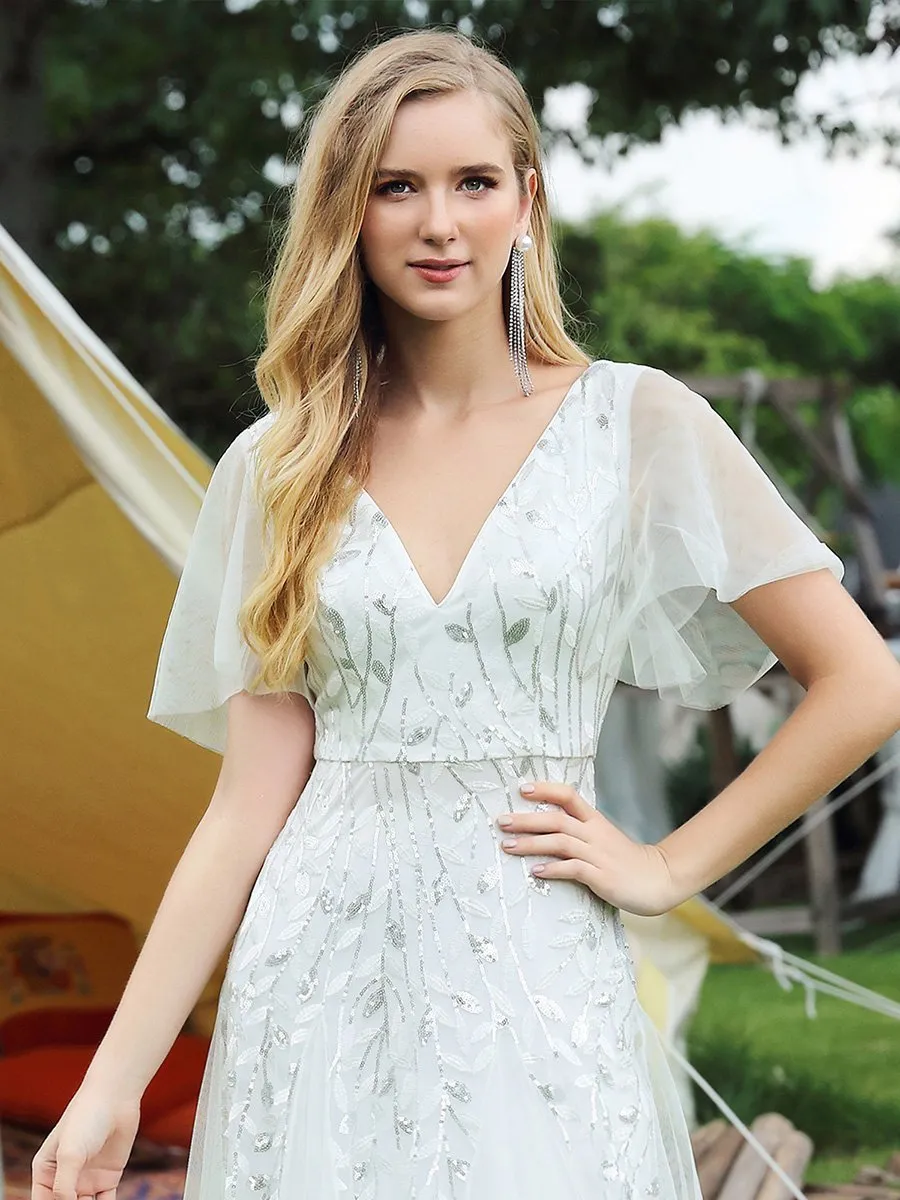 Sylvia tulle dress with sequins in white Express NZ wide