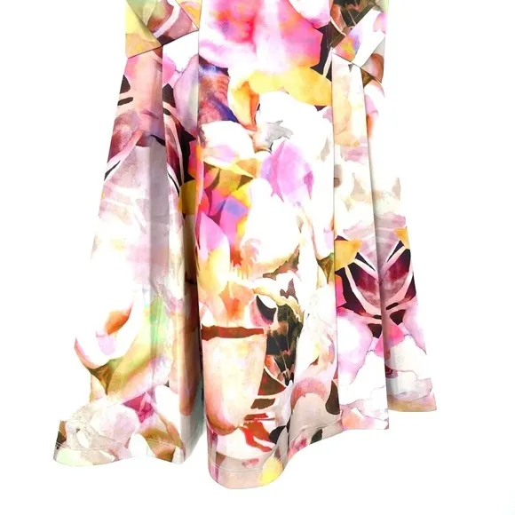 Ted Baker London Jeneyy Floral Watercolor A-Line Dress