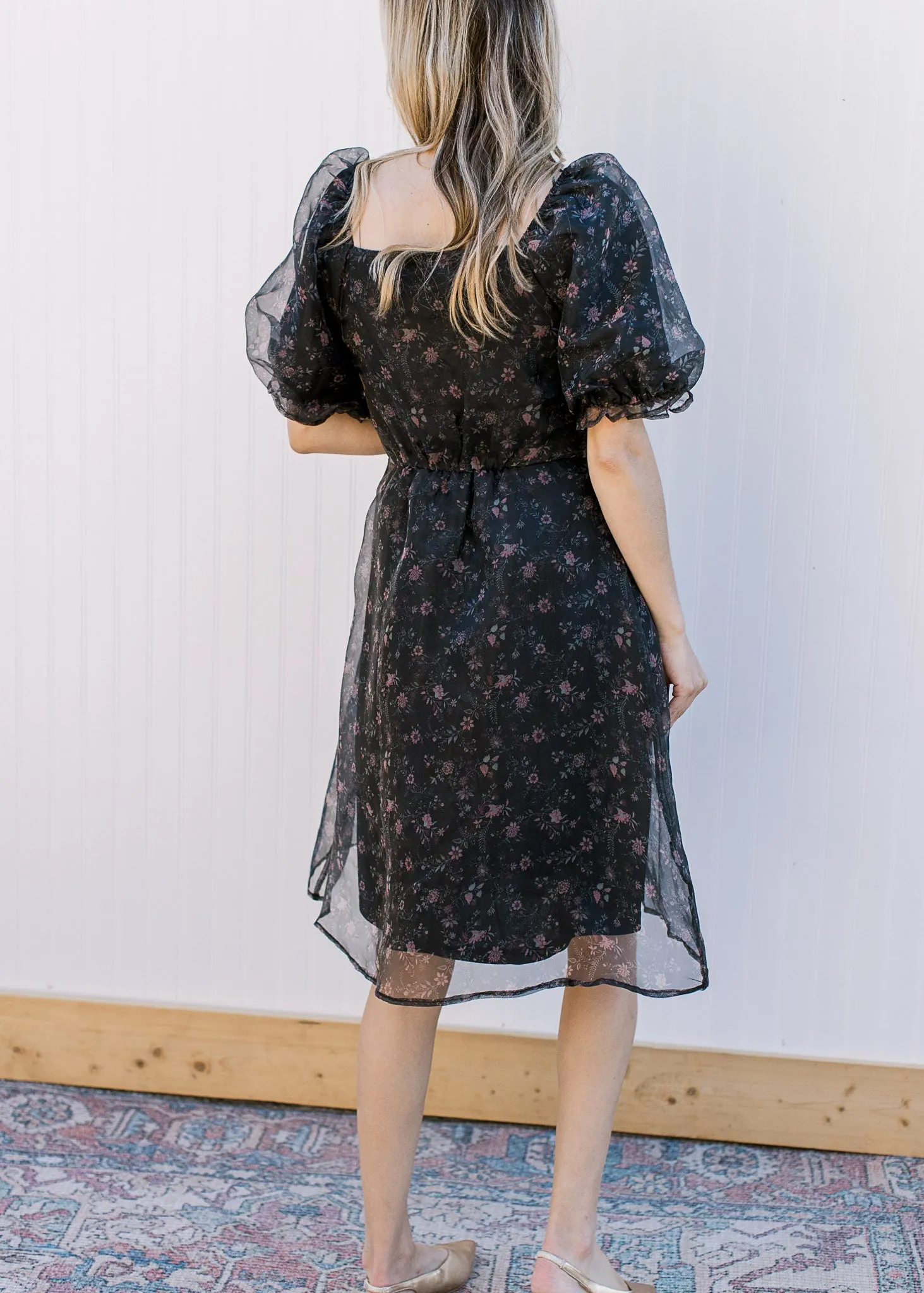 The Alta Dress in Black Floral