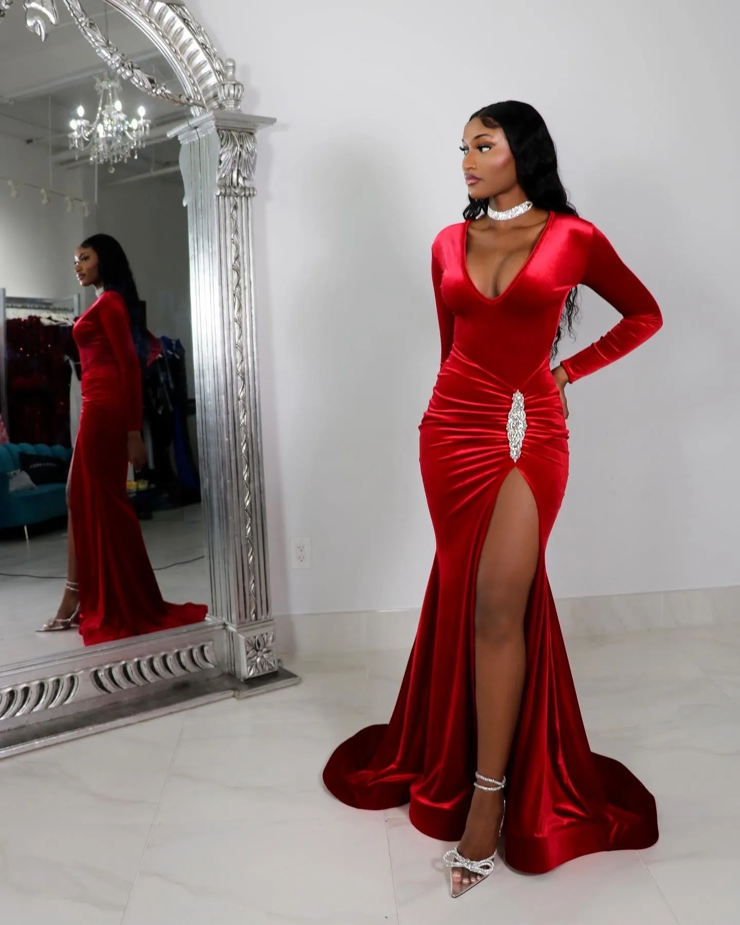 The Cheryl Velvet Gown