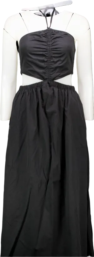 The Drop Black Strapless Maxi Dress UK S