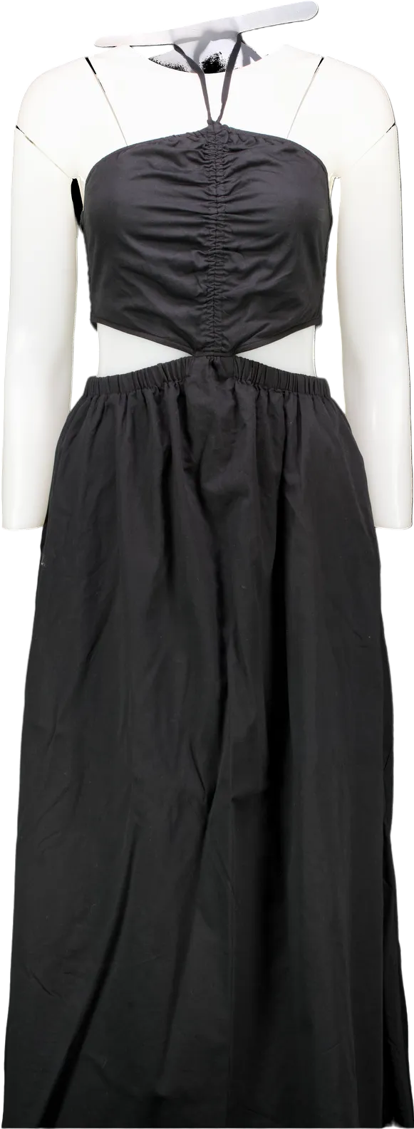 The Drop Black Strapless Maxi Dress UK S