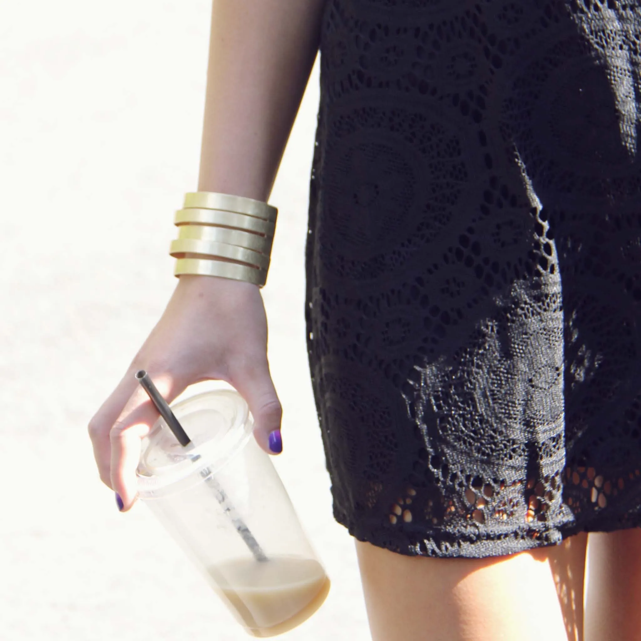 The Santa Clara Lace Dress in Black