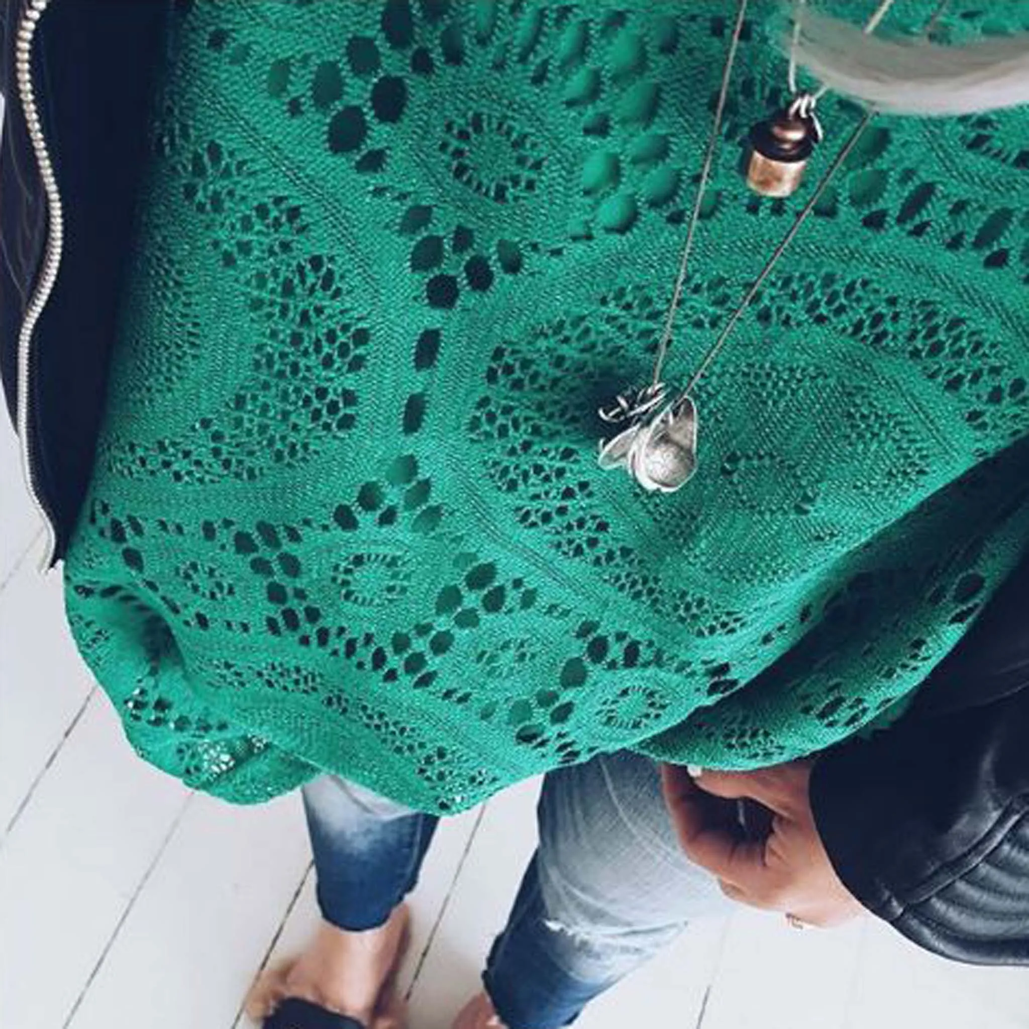 The Santa Clara Lace Dress in Green